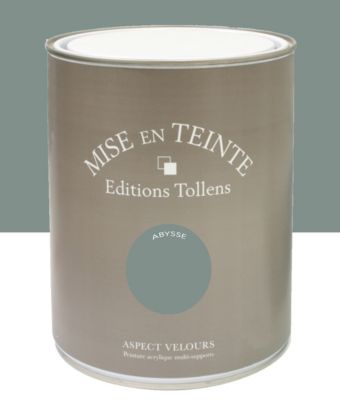 Peinture Tollens Mise en teinte murs, meubles et boiseries bleu abysse 1L