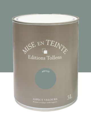 Peinture Tollens Mise en teinte murs, meubles et boiseries bleu abysse 3L