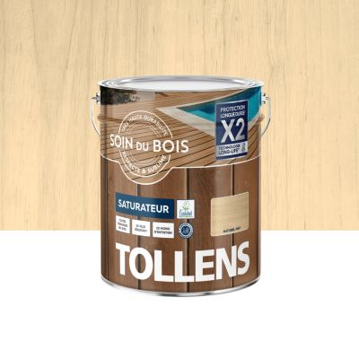 Saturateur soin du bois extérieur Tollens mat transparent naturel 5L