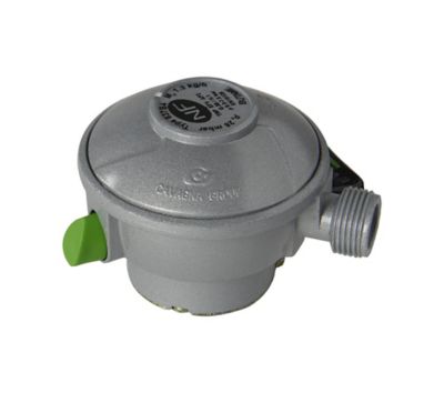 Détendeur sécurité Quick On pour bouteille butane 6-10 kg, ø27 mm, 1.3 kg/h - 28 mb