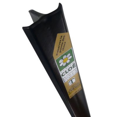 Poteau Cloe noir 30 x 40mm H. 1 45 m