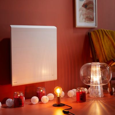 Radiateur électrique 2000W double coeur de chauffe blanc - Noirot Radiasoft - Noirot