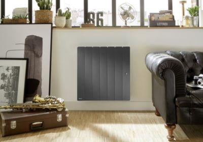 Radiateur électrique à inertie sèche 1500W gris - Noirot Fontea - Noirot