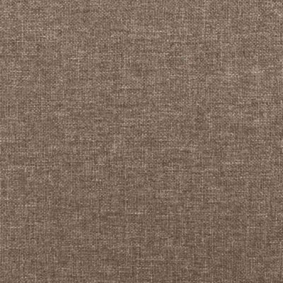 346732 vidaXL Cadre de lit Taupe 160x200 cm Tissu