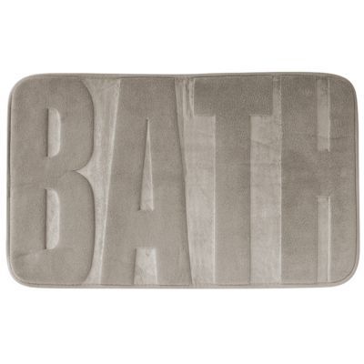 Tapis de bain antidérapant taupe 45 x 75 cm Bath