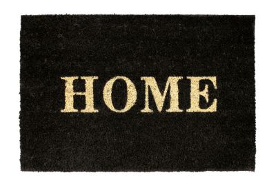 Tapis coco blanchi imprimé home 40 x 60 cm