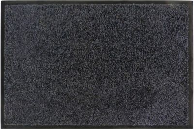 Tapis absorbant polyamide noir prisma 90 x 130 cm