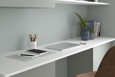 Tablette mélaminé blanc 60 x 250 cm, ép. 1,8cm