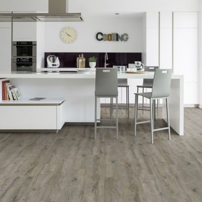 Lame PVC clipsable Senso clic 2 Pecan gris 21,2 x 123,9 cm Gerflor (vendue au carton)