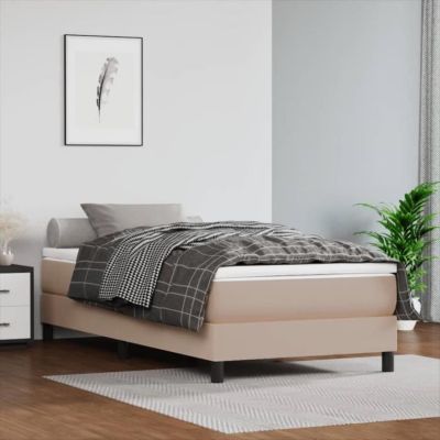 347707 vidaXL Matelas de lit à ressorts ensachés Cappuccino 90x190 cm epaisseur 20 cm