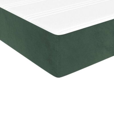 347751 vidaXL Matelas de lit à ressorts ensachés Vert foncé 100x200 cm epaisseur 20 cm