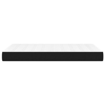 347756 vidaXL Matelas de lit à ressorts ensachés Noir 120x200x20 cm Tissu