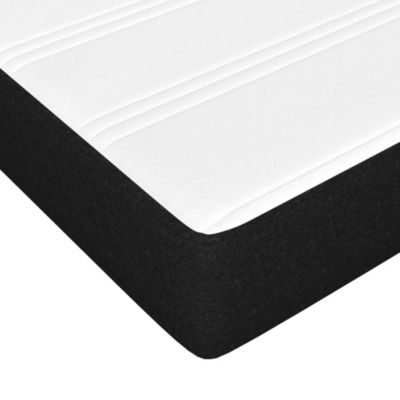 347756 vidaXL Matelas de lit à ressorts ensachés Noir 120x200x20 cm Tissu