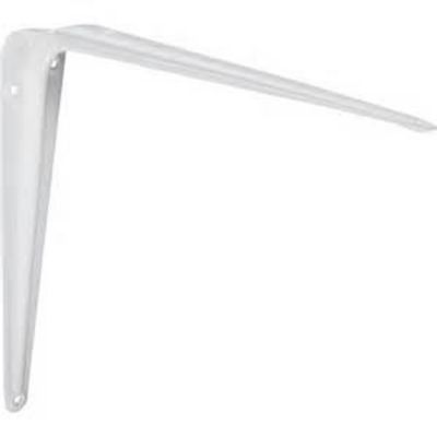 Equerre emboutie métal blanc 35 x 30 cm
