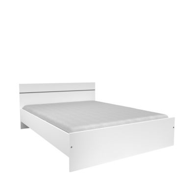 Parisot BOSTON Lit adulte contemporain - Décor blanc - l 140 x L 190 cm - vue 2