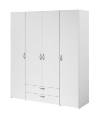 Armoire VARIA Décor 4 portes battantes + 2 tiroirs 160 x H 185 x P 51 cm PARISOT - vue 2