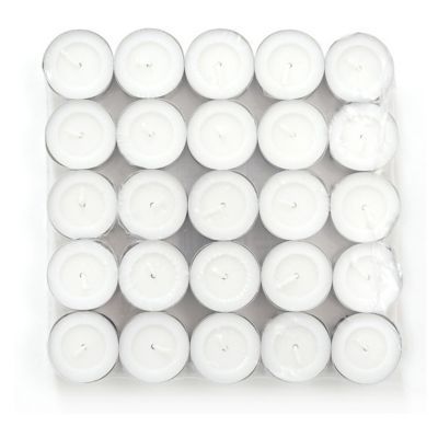 50 bougies chauffe-plats FESTIVAL blanches