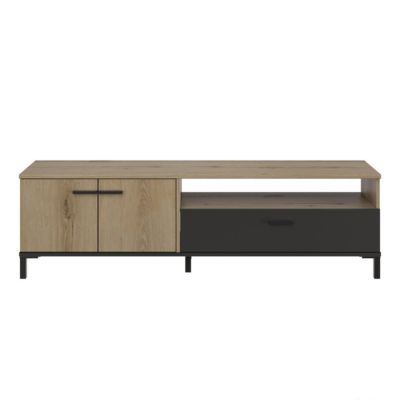 Meuble TV 2 portes 1 tiroir L160 cm - TRUST