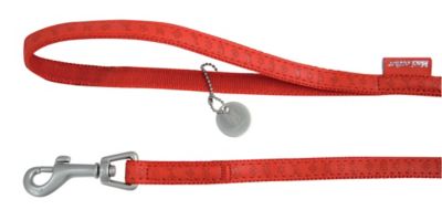 Laisse Mc Leather 25mm L.1,2 m rouge