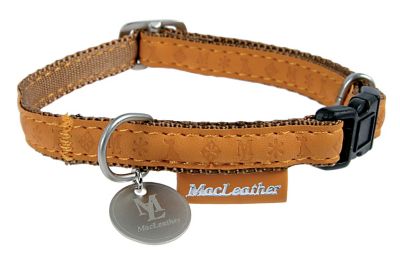 Collier réglable Mc Leather 10mm jaune