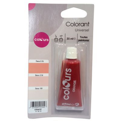 Colorant universel toutes peintures Colours orange 25ml