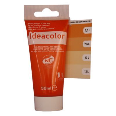 Colorant universel toutes peintures Ideacolor bouton d'or 50ml