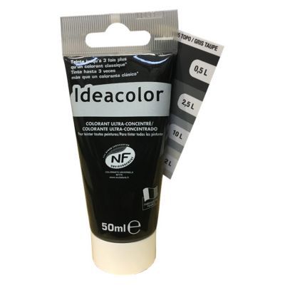 Colorant universel toutes peintures Ideacolor gris taupe 50ml