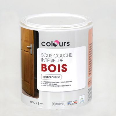 Sous Couche Bois Interieur Blanc Colours 0 5l Castorama