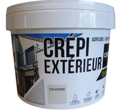 Crépi extérieur façade CDéco ton pierre 15 KG