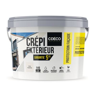 Crépi extérieur CDéco ton pierre performance 5kg