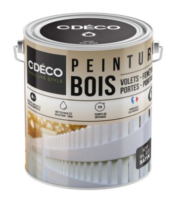 Peinture extérieure bois C-Deco satin noir 2,5L