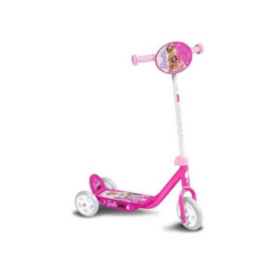 Trottinette 3 roues STAMP Barbie ajustable guidon 2 ans 20 kg