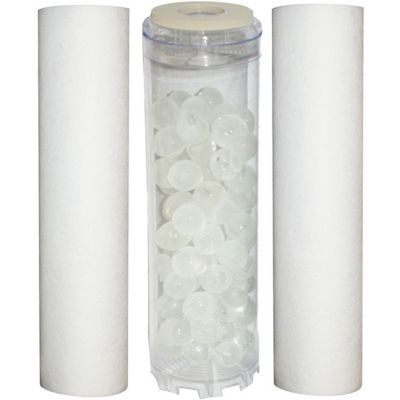 Pack entretien pour filtre double Apic composé de 2 cartouches ultra fine et 1 cartouche anticalcair