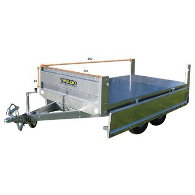 Remorque TRELGO VA 254 DE + roue jockey