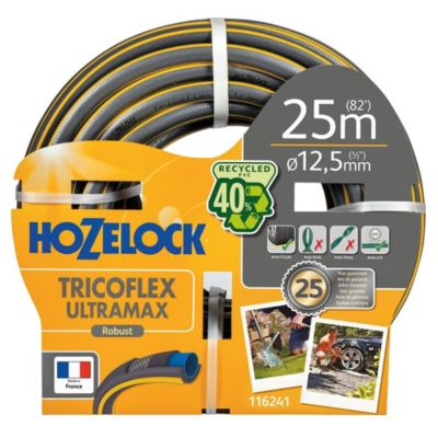 HOZELOCK Tuyau d'arrosage anti écrasement Ultramax usage domestique diamètre 25 50 jaunes