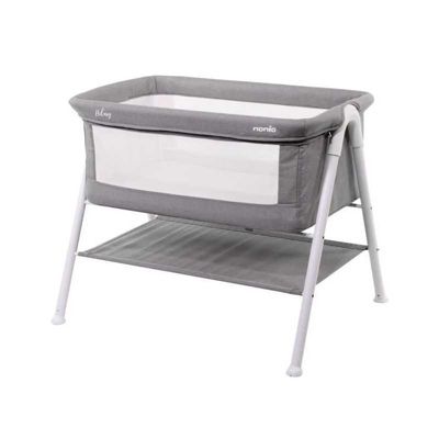 Couffin bebe Nania HILLARY gris avec matelas 3 cm et pieds antiderapants