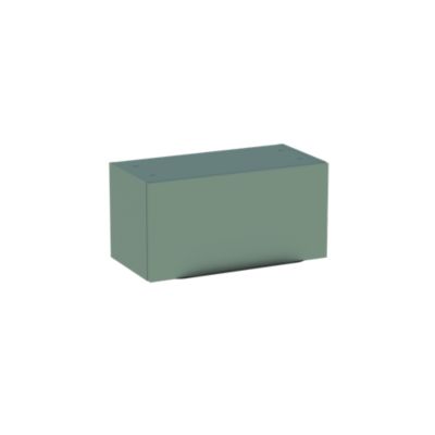 Meuble de rangement salle de bains haut Pamili vert sauge mat 60 cm