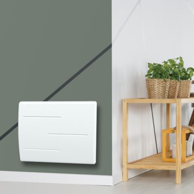 Radiateur électrique à double cœur de chauffe Marek blanc 1000W