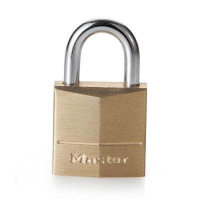 Master Lock Cadenas en laiton massif - 20 mm - anse 11 mm Or - vue 3