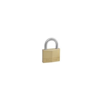 Cadenas laiton largeur 60 mm avec anse acier hauteur 30 mm - vue 2