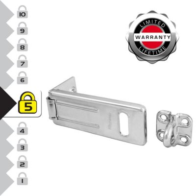 Master Lock 703EURD Moraillon pour Verrouillage de Porte Extérieure 8 9 x 3 5 cm