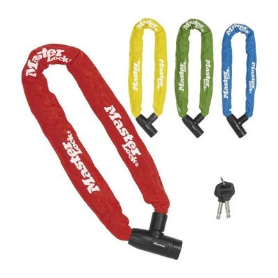 Master Lock - Chaine antivol velo - Acier cemente - 90 cm - Cle integree