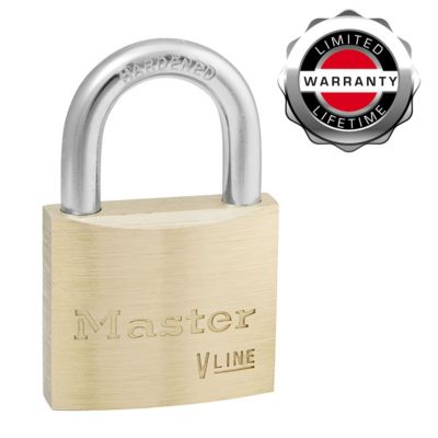 4140EUR Cadenas à Clé en Laiton, Doré, 6 x 4 x 1,3 cm