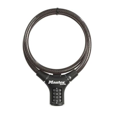 Antivol Vélo MASTER LOCK 8229EURDPRO 90 cm de câble Acier torsadé