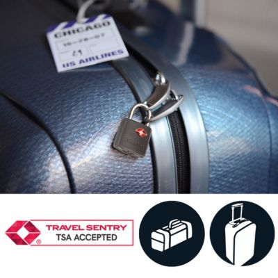 Master Lock 4695EURTAST Pack de 2 Cadenas à Clés TSA Couleur Aléatoire 3 8 x 2 3 x 1 1 cm