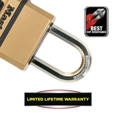 Cadenas Haute Sécurité MASTER LOCK M175EURDLF Combinaison Zinc Anse Extérieur - vue 3