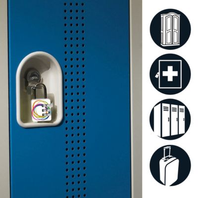 Cadenas MASTER LOCK 30mm Anse Ø5mm Combinaison programmable à 3 chiffres Motifs décoratifs aléatoires - vue 1