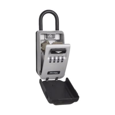 Master Lock Cadenas à combinaison lumineux portable avec anneau de suspension format moyen 175 x 72 x 52 mm pour ’extérieur pour la maison le bureau les usines et les véhicules - vue 2