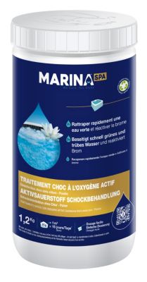 Traitement choc sans chlore à  l'oxygène actif Marina 1 2 Kg