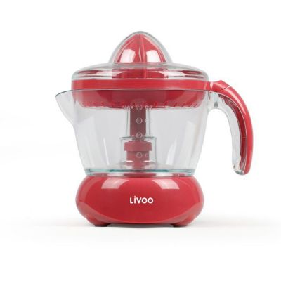Livoo Presse-agrumes électrique - DOD131RC - 25 W - 1 grand cône et 1 petit cône - 700 ml Rouge - vue 5